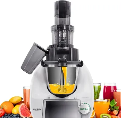 Produktbild von Leckerhelfer SaftPRO Entsafter Slowjuicer-Aufsatz für Thermomix TM6 & TM5