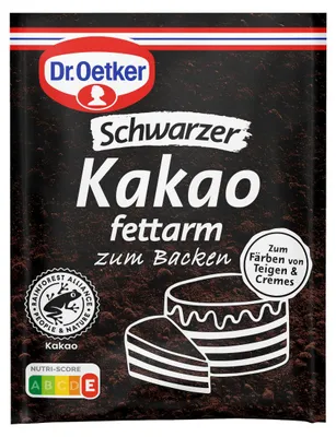 Produktbild von Dr. Oetker Schwarzer Kakao zum Backen intensiv dunkler Kakao 30g