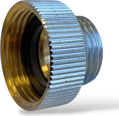 Produktbild von Adapter Reduzierstück Schlauchanschlussstück Messing verchromt 1/2" AG x 3/4" IG