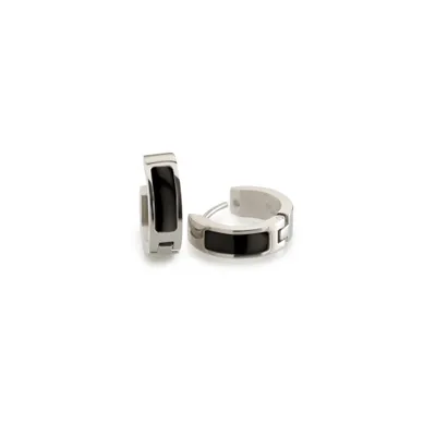 Produktbild von Boccia Damen Creolen 0593-02 Titan Ceramic schwarz