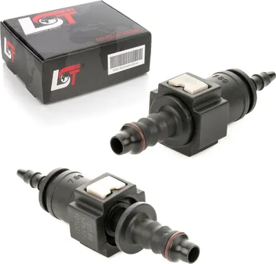 Produktbild von 2x Schnellkupplung Gegenstück Set Kraftstoffleitung gerade schmal 7,89 * 4,5 mm