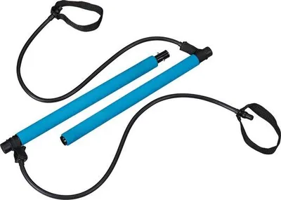 Produktbild von Famanu Pilatesstange mit Widerstandsbändern - Blau