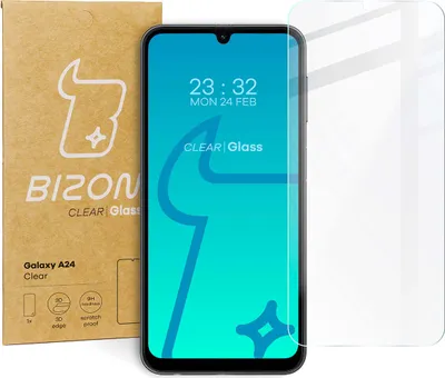 Produktbild von Bizon Glass Clear gehärtetes Glas für Galaxy A24 4G