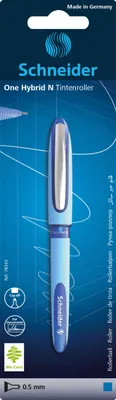 Produktbild von Schneider Tintenroller One Hybrid N 0.5 blau, Blisterkarte mit 1 Stück