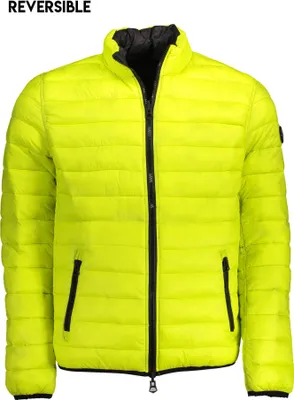 Produktbild von Wendbare gelbe Herrenjacke mit Kontrastdetails und Taschen
