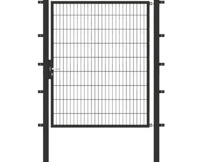 Immagine prodotto di Alberts 647544 Cancello singolo Flexo con accessori, antracite, larghezza 150 cm, altezza 180 cm