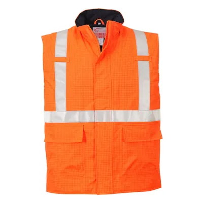 Produktbild von Portwest S776 Bizflame Regen-Warnschutzweste, antistatisch und wattiert Orange Gr. M