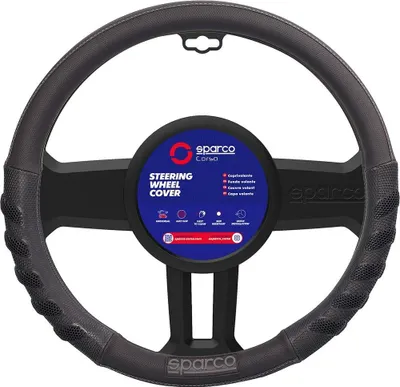 Image de Housse de volant Sparco SPS101, universelle, voiture, noir, ne se décolore pas