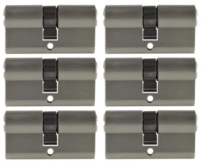 Obrázok produktu pre 6 x valec zámku, priemer 60 mm, rovnaký kľúč, s 30 kľúčmi