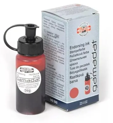 Immagine prodotto di Inchiostro per timbri Gamadat 20g - Nero