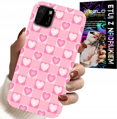 Immagine prodotto di Custodia Per Huawei Y5P - Custodia Rosa A Forma Di Cuore + Vetro