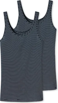Produktbild von SCHIESSER Damen 2-Pack Trägertop - nachtblau - Größe 42