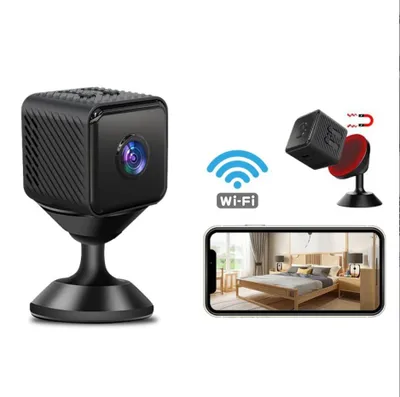 Produktbild von Mini-WLAN-Kamera mit Fernsteuerung, HD 1080p, Ultraweitwinkel, für den Außenbereich, Sport, intelligenter Monitor, Infrarot-Nachtsichtkamera