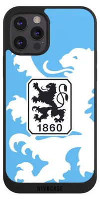 Produktbild von NIVOCASE Handyhülle für Apple iPhone 12 Pro Hülle NIVOpure Case Schwarz Offizielles Lizenzprodukt TSV 1860 München Wappen