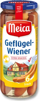 Obrázek produktu pro Drůbeží párky Meica v provázku