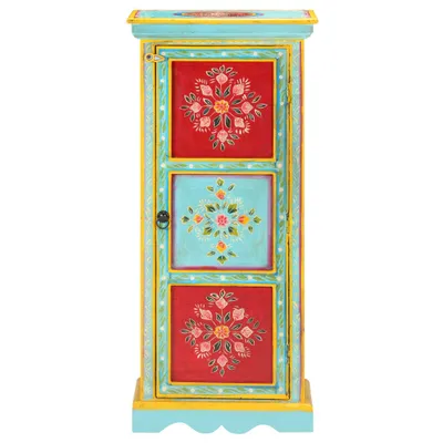 Obrázok produktu pre vidaXL Ručne maľovaná vysoká doska 40x30x90 cm Mango masívne drevo
