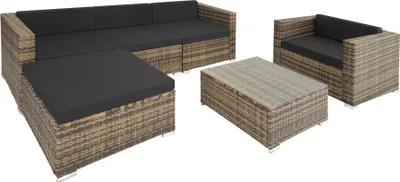 Produktbild von Rattan Lounge Milano für 4 bis 5 Personen widerstandsfähig