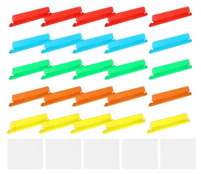 Productafbeelding van Omgoods - Ophangbare tabbladen voor ordners - Transparante organizer met etiketten