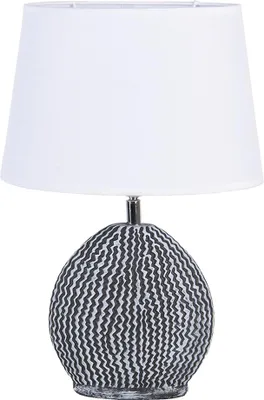 Immagine prodotto di Lampada da tavolo Clayre & Eef 26x19x38 cm Bianco Grigio Poliresina