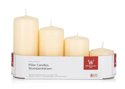Immagine prodotto di Wiedemann 218160.073 Candela a colonna - set di 4, bisquit