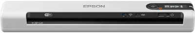 Produktbild von Epson WorkForce DS-80W - Dokumentenscanner - Contact Image Sensor (CIS) - A4 - 600 dpi x 600 dpi - bis zu 15 Seiten/Min. (einfarbig) / bis zu 15 Seiten/Min. (Farbe) - bis zu 300 Scanvorgänge/Tag - USB 2.0, Wi-Fi(n)