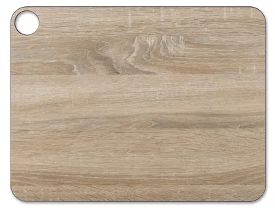 Imagen del producto de TISCH - Tabla de cortar Arcos 708300, fabricada en resina y celulosa, color marrón, dimensiones: 42,7 x 32,7 cm.