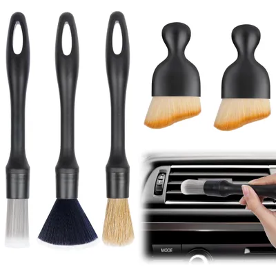 Zdjęcie produktu dla Szczotki do detailingu samochodowego, zestaw 5 sztuk, narzędzia do czyszczenia