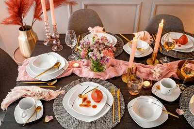 Produktbild von Elegantes 24-teiliges Porzellan-Tafelservice-Set für 6 Personen - Spülmaschinenfest und Stilvoll