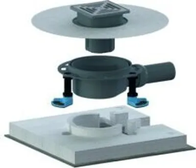 Produktbild von Dallmer Bodenablauf-Set DallDrain Select, DN50, 120x120mm