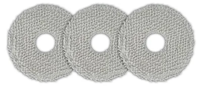 Productafbeelding van Vervangende dweilpads - Wasbare reinigingsdoeken voor robotstofzuigers - Accessoire set - 3 stuks