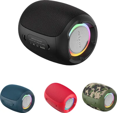 Obrázek produktu pro ZEALOT S53 Přenosný reproduktor Bluetooth 5.0, vodotěsný reproduktor IPX6, přenosný reproduktor Stereo hlasitý venkovní mobilní reproduktor