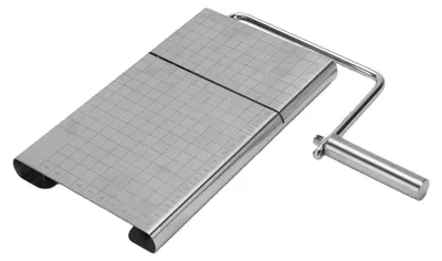 Käsehobel mit 6 Ersatzdrähten, Edelstahl, spülmaschinengeeignet
