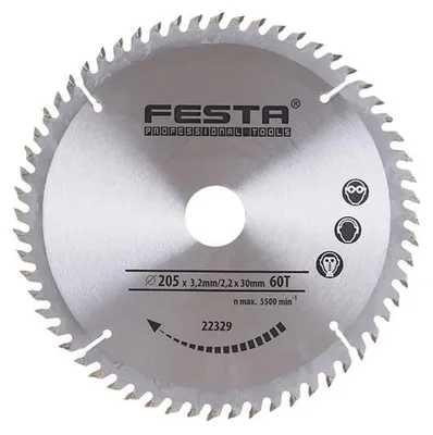 Produktbild von Sägeblatt FESTA 22329 SK 205/3,2/30 mm 60 Zähne