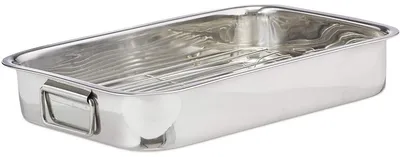 Produktbild von Ofenbräter – Rechteckig mit Grillrost – Edelstahl – 30 cm
