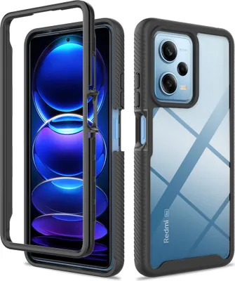 Obrázek produktu pro Xiaomi Poco X5 Pro Pouzdro, Hybrid Průhledné Zadní Kryt, Robustní TPU Nárazník, Nárazuvzdorné Pouzdro pro Xiaomi Poco X5 Pro černé