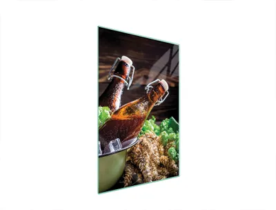 Produktbild von Herdabdeckplatte 35x52 Glaskeramikkochfeld Abdeckung Spritzschutz Glasplatte Deko Schneidebrett Bier Holz