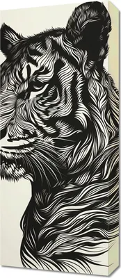 Produktbild von Bild 30x70cm Tigerpfiff