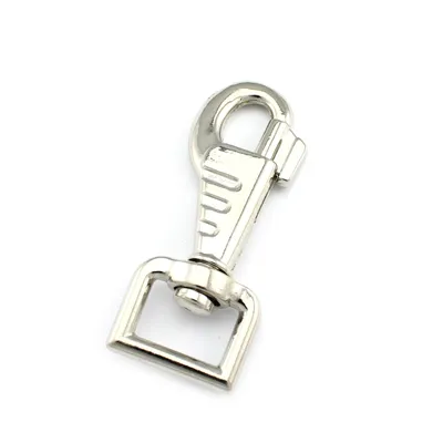 Produktbild von 2 Bolzenkarabiner mit Wirbel 79 x 30mm 3/4"Zoll Haken vernickelt