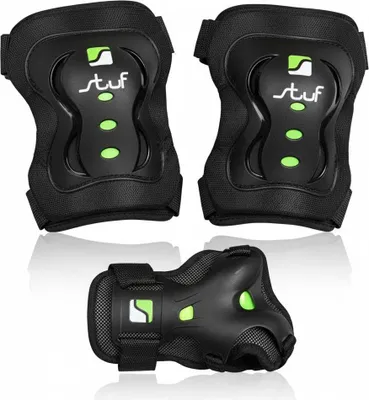 Produktbild von Stuf ADVANCED ADULT 2 Schützer Set,schwa silber silber XL