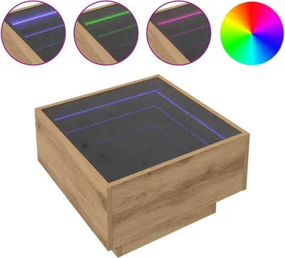 Obrázek produktu pro Konferenční stolek dub artisan 50 x 50 x 30 cm Kompozitní dřevo