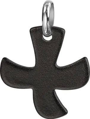Produktbild von Kreuz-Anhänger mit Kette Taize-Kreuz für Damen, Herren und Kinder als Ketten-Anhänger mit Kette 925 Silber-schwarz mit Schmuck-Etui