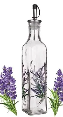 Produktbild von Domosfera Lavendel Glasflasche 250ml für Öl & Essig