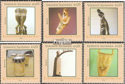 Produktbild von Briefmarken UNO - Wien 2006 Mi 455-460 (kompl.Ausg.) gestempelt Eingeborenenkunst
