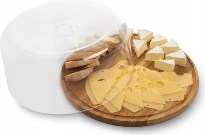 Zdjęcie produktu dla Practic patera drewniana z kloszem 30cm 10085000