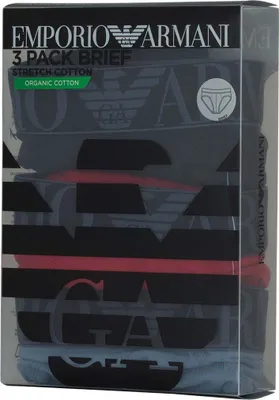 Produktbild von EMPORIO ARMANI Herren Boxershorts Pant Trunk im Multipack Stretch Baumwolle XL Boxer/Rot/Marine/Aviation