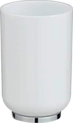 Produktbild von Zahnputzbecher Posa Weiß/Chrom