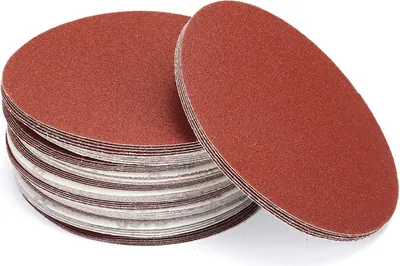 Immagine prodotto di Dischi abrasivi 180 mm senza foro non perforati Carta abrasiva velcro eccentrica Fogli abrasivi P40 100 pezzi