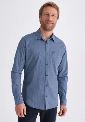 Produktbild von Stooker Men HARRISON Herren Hemd Regular Fit XXXL blue geometric
