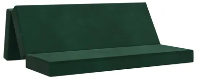 Image de Canapé-lit pliable 180 x 67 x 45 cm Vert foncé