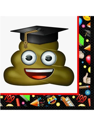 Produktbild von Servietten "Emoji Graduate" | 16Stk./33x33cm
